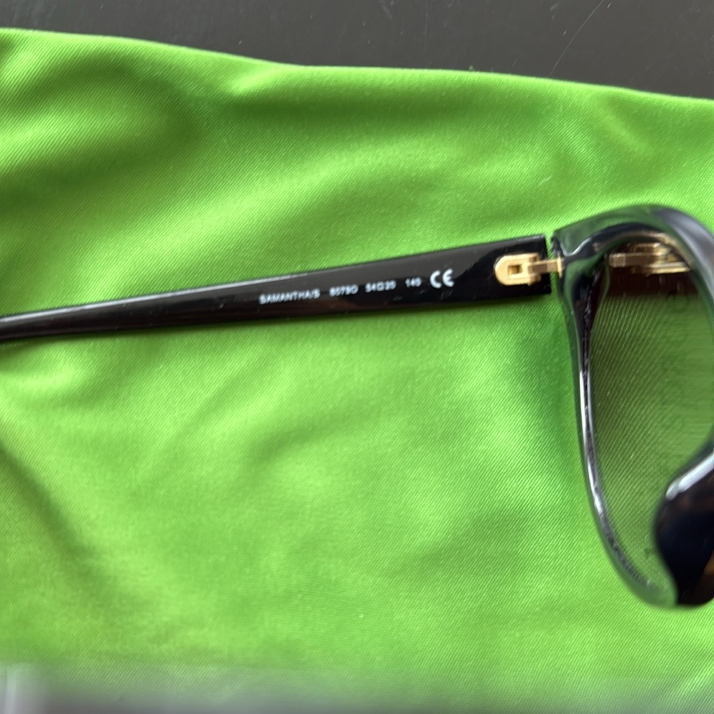 Kate Spade Samantha Black Cat Eye Sunglasses - Picture 10 of 12